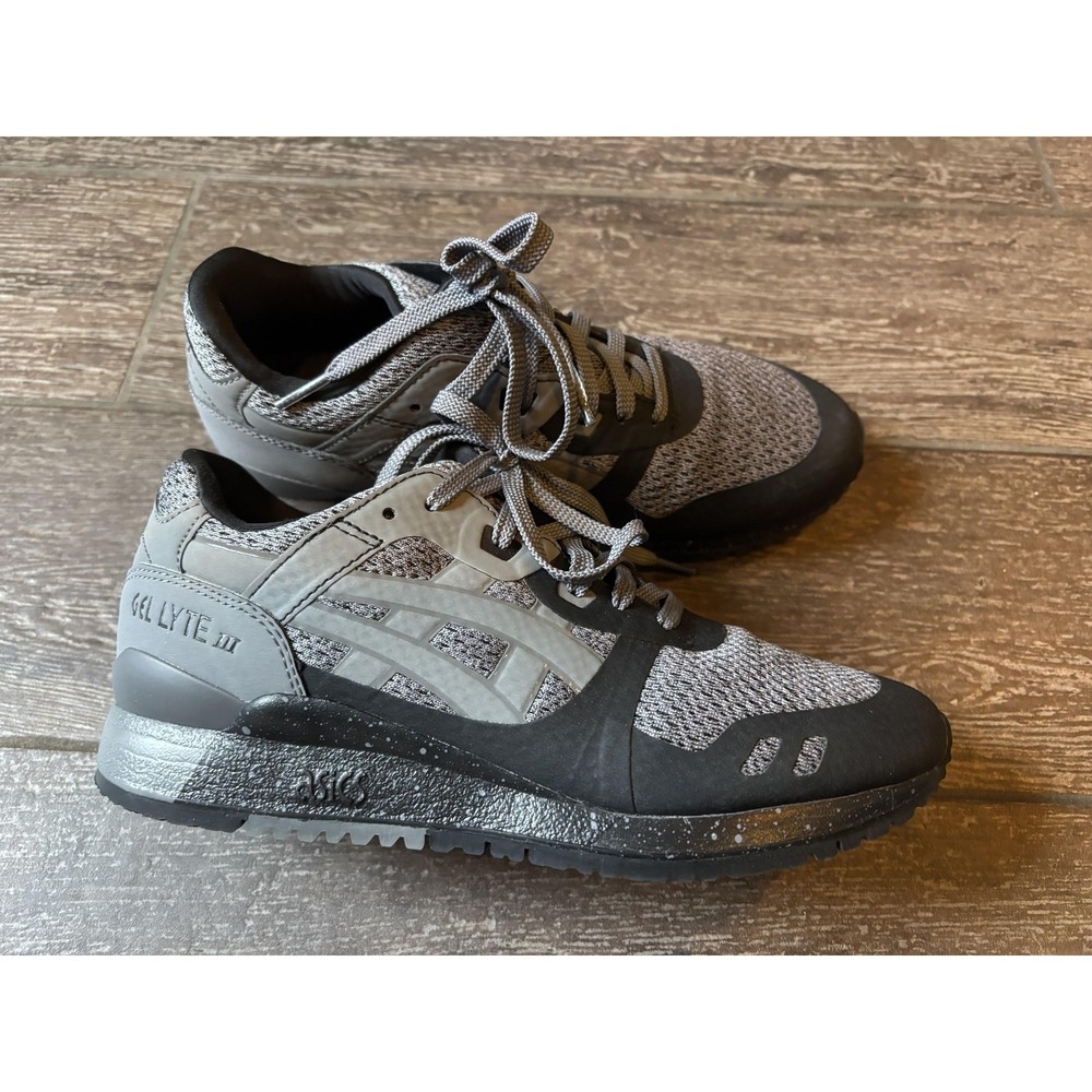 Asics Gel Lyte III NS Shoes Mens Size 5 Gray Black Running Sneakers H715N 9097